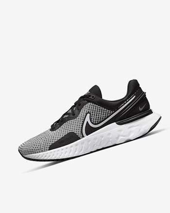 Nike React Miler 3 Blancos Negros Metal Plateados Blancos | MX 2415